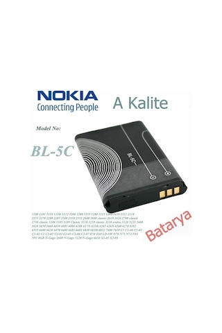 Nokia Bl-5C Batarya 2730 3100 3105 3109 3110 3110 6600 1100 1200 Nokia Bl-5C Batarya 2730 3100 3105 3109 3110 3110 6600 1100 1200