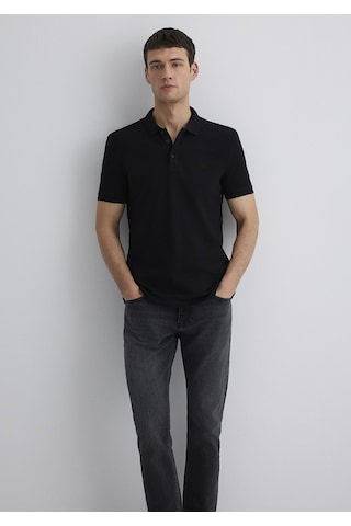 Mavi - Siyah Polo Tişört 064946-21842-Siyah