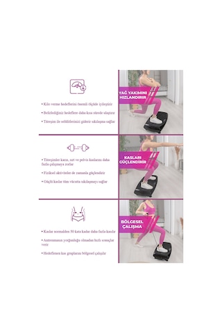 Fit Premium 4d-7in1 Vibration Plate Titreşimli Spor Egzersiz Çok Renkli