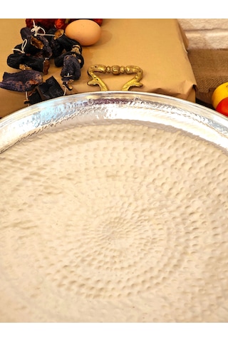Büyük Bakır Kavurma Tavası, Bakır Saç Tava 40 Cm