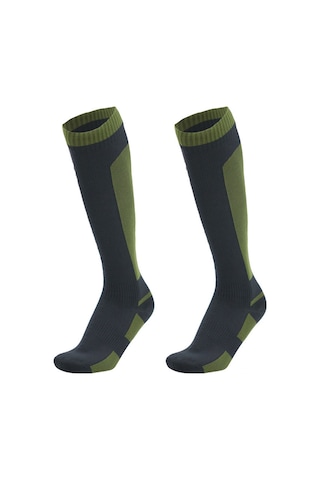 Yuntech01 Su Geçirmez Uzun Konforlu Outdoor Çorap - Yürüyüş, Kamp, Bisiklet İçin Yeşil