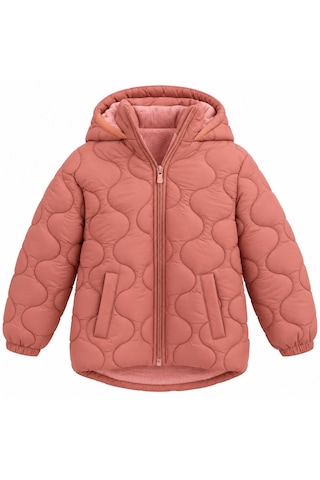 Ta&ce Kıds Kapüşonlu Kapitone Şişme Mont İçi Polar Astarlı Gülkurusu