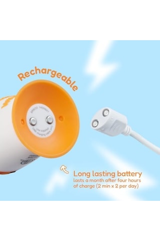 Baby Sonic Brush-baby Wildones Kaplan Desenli Çocuk Şarjlı Elektrikli Diş Fırçası, Zamanlayıcılı