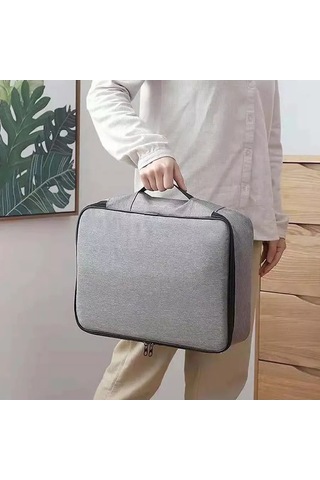 Lıtebag Şifreli Kilitli A4 Belgeler İçin Seyahat Düzenleyici 204888008 Siyah