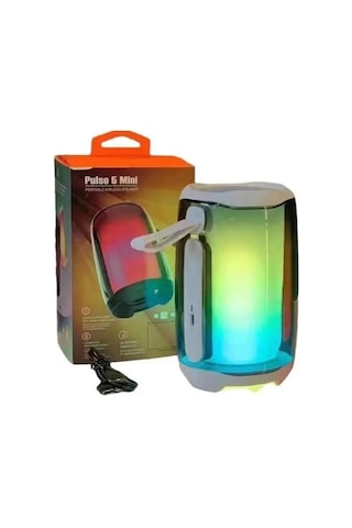 Pulse5 Mini Bluetooth Hoparlör Tws Özellikli Led Işıklı Kablosuz Speaker Ses Bombası