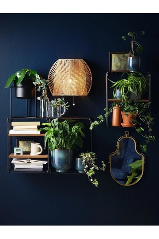 Duvar Lambası El Örgüsü Meridyendukkan Deniz Sazı Naturel Duvar Dekorasyonu-aplik