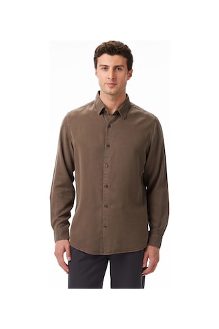 Nautica Erkek Yeşil Classic Fit Gömlek Düz W57536t Yeşil