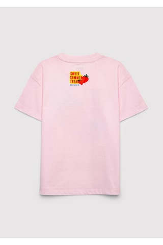 Mavi - Baskılı Pembe Tişört 7610432-90773