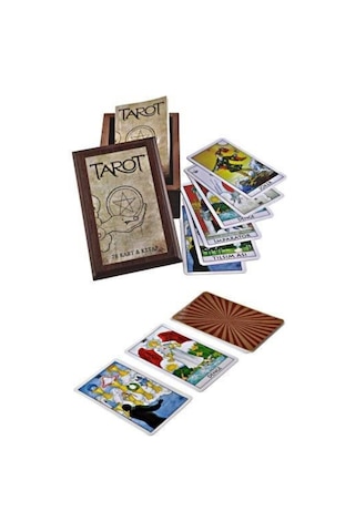 Tarot Seti 78 Kart Ve Kitap Ahşap Kutulu