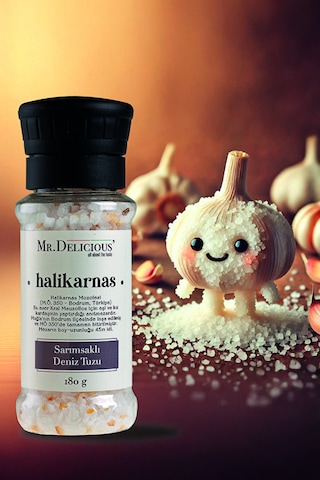 Sarımsaklı Deniz Tuzu Halikarnas 180g