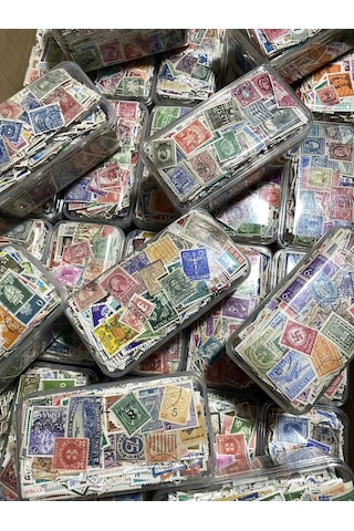 Damgalı Dünya Pulu Lotu 200 Adet - Yabancı Posta Pulu