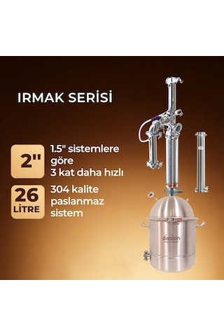 Distilon Irmak Serisi Damıtma Cihazı 26 Lt
