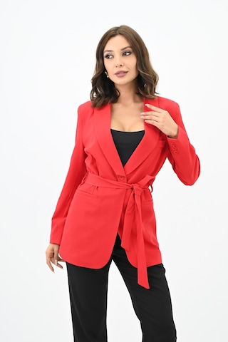 Kadın Kuşaklı Blazer Ceket 9004-1-24 001