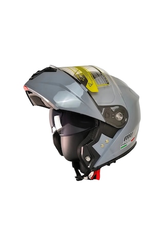 Mts 966 V2 Çene Açılır Kask Nardo Gri