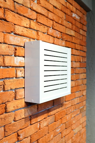 Modem Saklama Kutusu Sürgülü Yukarı Açılır 35y 40g Çizgili Beyaz