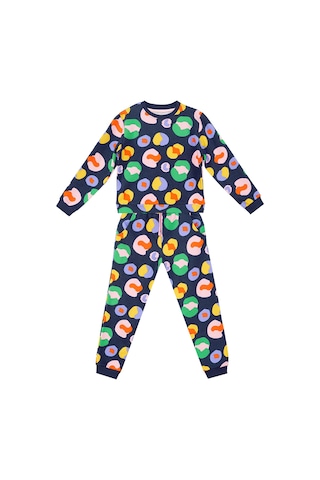 Denokids Mshb&g Renkli Lacivert Kız Çocuk Eşofman Takım Çok Renkli