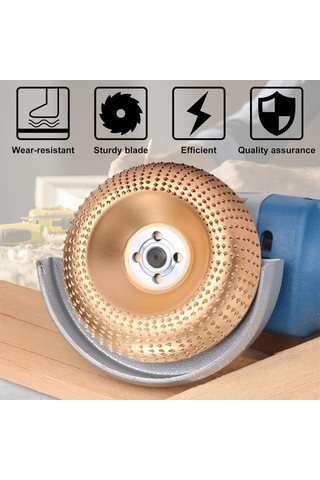 Tungsten Karbür Taşlama Tekerleği Paketi 3 Odun Oyma Diskleri 4 'veya 4 1/2' Açılı Taşlama