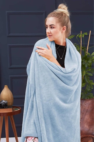 Deluxe Wellsoft Tv Battaniyesi Bebe Mavisi Çift Kişilik Battaniye 200x220 Cm Mavi