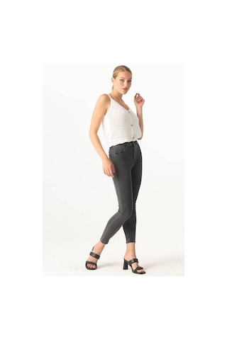 Kadın Gri Skinny Jean Pantolon 001