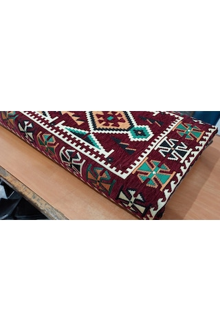 Algelsineve Sünger Dolgulu Şark Köşesi Yastığı Veya Minderi Bordo