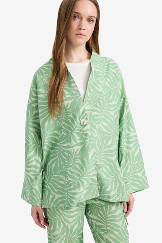 Defacto Relax Fit Desenli Uzun Kollu Tunik E1110ax25smgn769 Yeşil