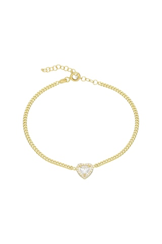Kalp Bileklik 717015 Gold