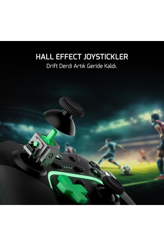 GamePower Vitrus Hall Effect Joystickli Kablosuz Siyah Gamepad 2.4G Bluetooth PC Uyumlu