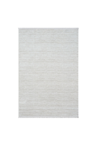 Mariesse Home Bambu Dokulu Modern Sık Dokuma Koridor Kesme Yolluk Dokuma Makine Halısı Bej