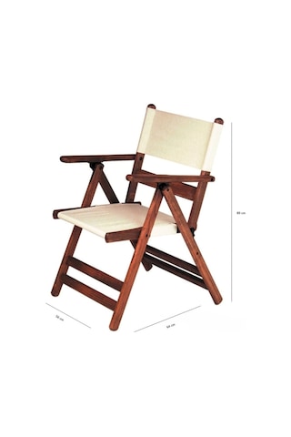 Marmaris Katlanır Ahşap Bahçe Balkon Seti: 90Lık Masa, 2 Sandalye (548487545)