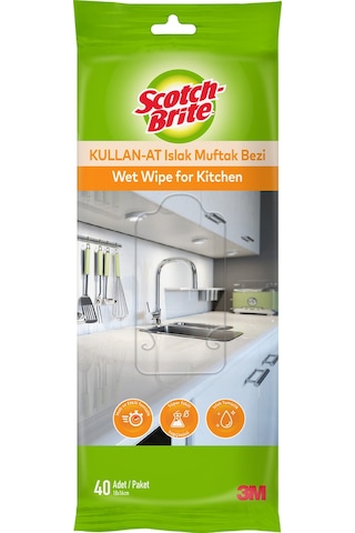Scotch-Brite Kullan-At Islak Mutfak Bezi 40'lı