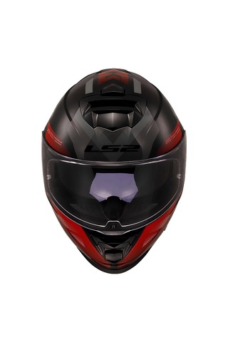 Ls2 Storm 2 Kronos Kapalı Kask Gri - Kırmızı
