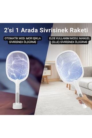 Coofbe Şarjlı 12000mah 300v 5 Katmanlı Uv Işıklı Elektrikli Sivrisinek Öldürücü Raket Sinek Öldürücü Sineksavar