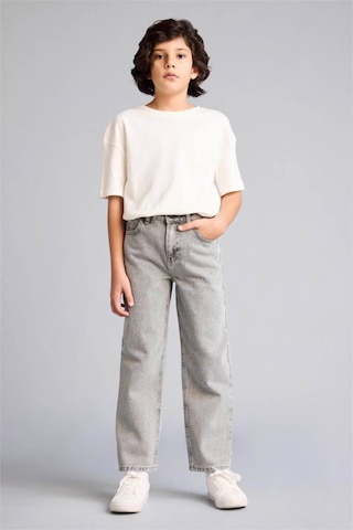 Defacto Wıde Leg Düz Paça Jean Pantolon Erkek Çocuk F8433a826smnm55 Gri-nm55