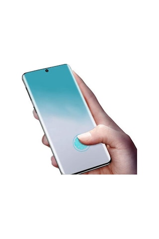Samsung Galaxy S21 Plus İle Uyumlu Şeffaf Esnek Kavisli Ekranı Tam Kaplayan Pet Ekran Koruyucu