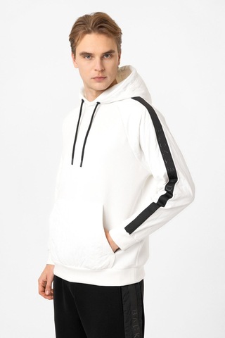 Backandbond Regular Fit Kapüşonlu Sweatshirt Beyaz