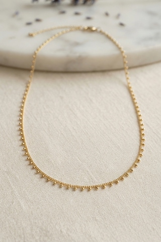 Gold Renk Topçcuk Model 60 Cm Kadın Kolye Çok renkli