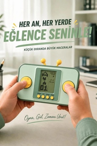 Delux Serisi Torima Gc-010 Yeşil El Atarisi Tetris Gameboy Nostalji Hediye Hobi