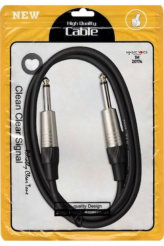 Magicvoice Ld393a 6.3 Mm Mono Erkek + 6.3 Mm Mono Erkek 1 Metre Kablo