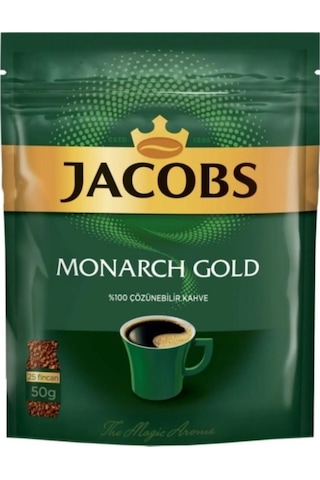 Jacobs Monarch Gold %100 Çözünebilir Kahve 50 G Granül