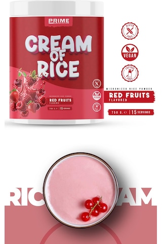 Prime Nutrition Cream Of Rice 750 Gram Red Fruits Kırmızı Meyve Aromalı