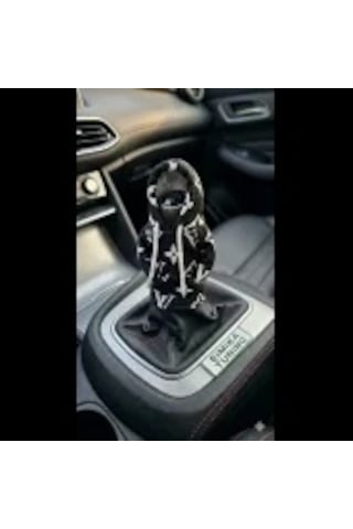 Siyah Otomobil Vites Poları Hoodie Araç Vites Topuzu Kıyafeti Araç Vites Topuzu