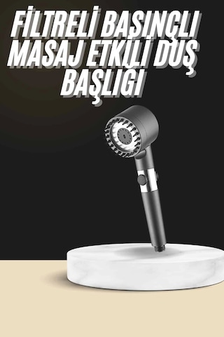 Duş Başlığı Profesyonel Masaj Başlıklı 3 Modlu Yeni Nesil Masaj Uçlu Su Tasarruflu - 8912733396591 Diğer