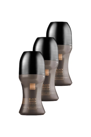 Black Suede Touch Erkek Roll On 50 Ml. Üçlü Paket