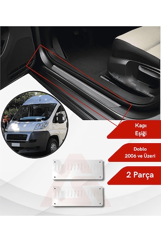 Fiat Ducato 2006 Sonrası Kapı Eşiği Krom 2 Parça P.çelik