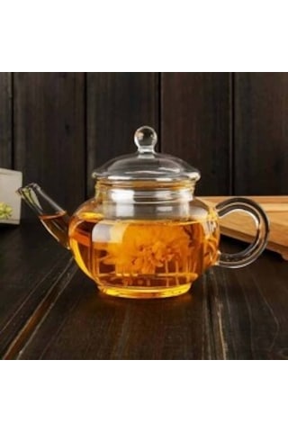 EPİNOX BOROSİLİKAT CAM DEMLİK 250 ML - CAM SÜZGEÇ (CD-250) Şeffaf