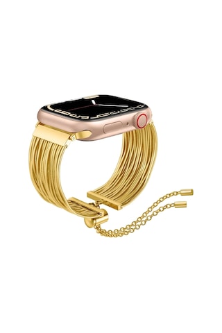 Apple Uyumlu  Watch  7 8 Se 41mm Redclick Krd-137 Metal Hasır Bilezik Kadın Kordon