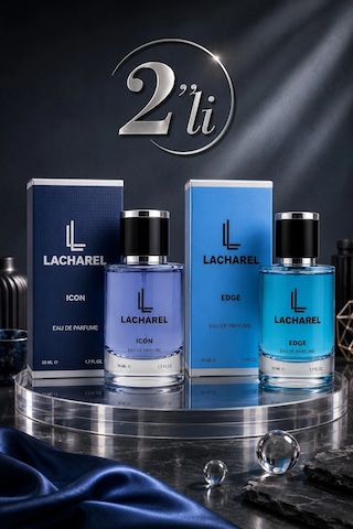 Lacharel Icon Ve Edge 2'li Erkek Parfüm Seti Eau De Parfum 2x50 Ml Diğer