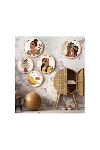 Notpa Dekorize Mdf 5 Parça Çerçeve Görünümlü Tablo Set 5006, 8692016031622 Diğer