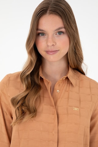 U.S. Polo Assn. Kadın Camel Uzun Kollu Tunik Gömlek 50289890-VR015