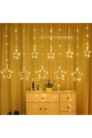 Led Işık - Yıldız 10 Saçaklı Renkli